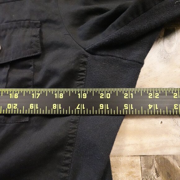 Hot Topic Military-Style Hooded Utility Jacket Women’s XL Black - Picture 5 of 11